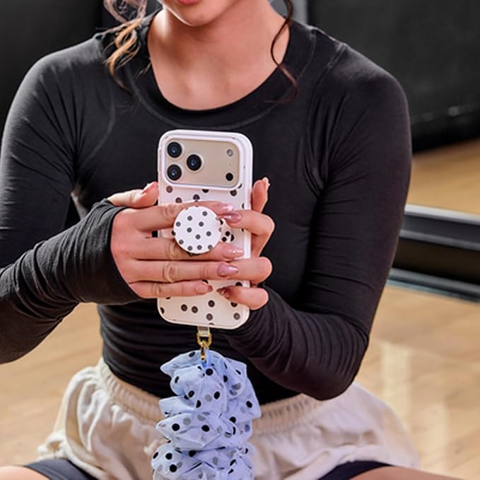 PopSockets iPhone 14 Plus Phone Case with MagSafe- Spotlight Dots | Magnetic, Wireless Charging, Camera & Drop Protection, Phone, Women, Electronic Accessories, For iPad/Kindle/iPhone/Android